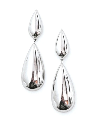 Eros Teardrop Earring - Silver