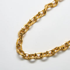 Gold Chunky Cable Chain Necklace