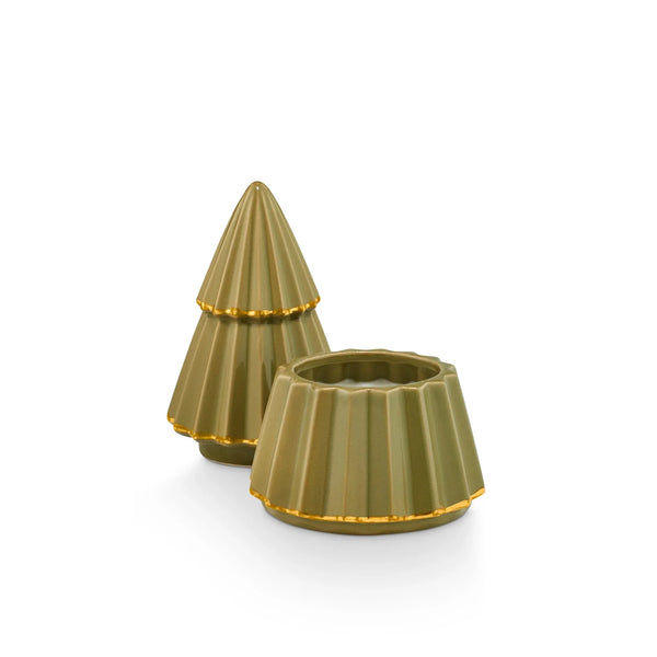 Fresh Balsam Gilded Tree Ceramic Candle