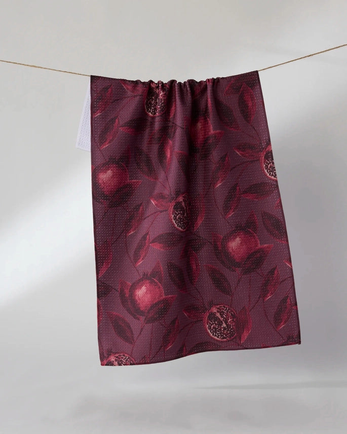 Rich Garnet Tea Towel