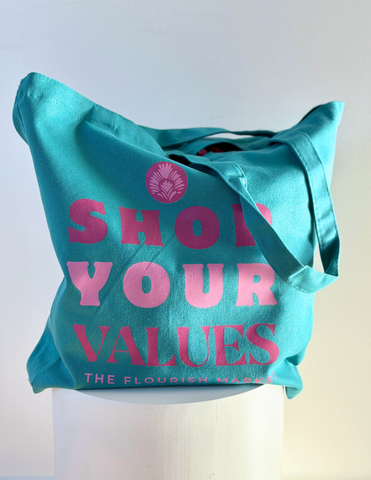 Shop Your Values Tote Bag