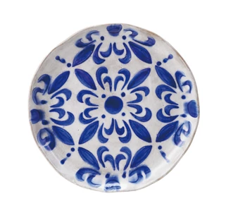 Hand-Painted Stoneware Plate - Pattern #1
