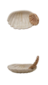 Stoneware Shell Dish with Shell Handle - #1