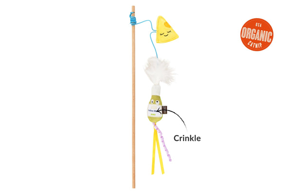 Feline Frenzy Wand Toy - Feline Blanc