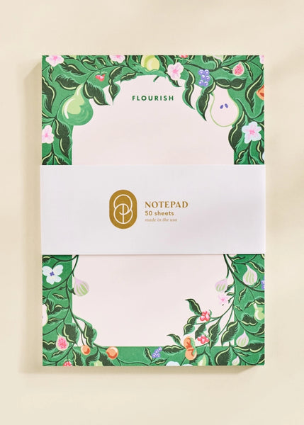 Flourish Blooming Fruits Illustrated Notepad