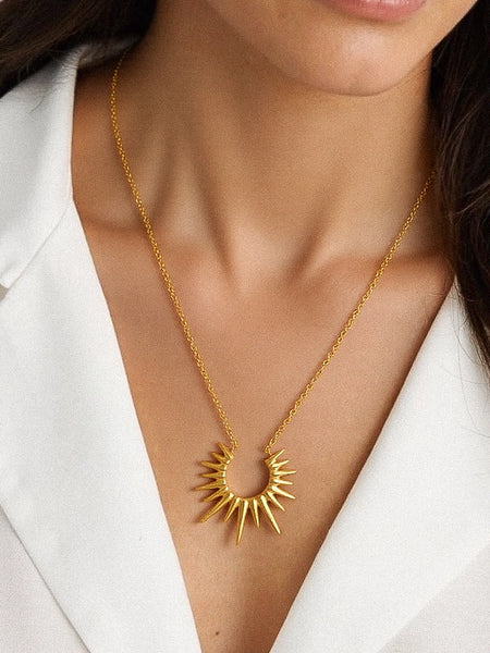 Muse Gold Sun Necklace
