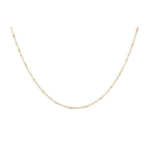 Gold Chain Necklace - Satellite Chain