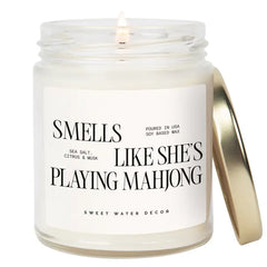 Smells Like She's Playing Mahjong Soy Candle - 9 oz