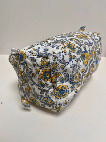 Cosmetic Bag - Provence Blue & Yellow
