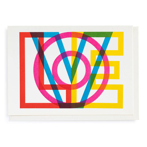 Love by Pressink Greeting Card
