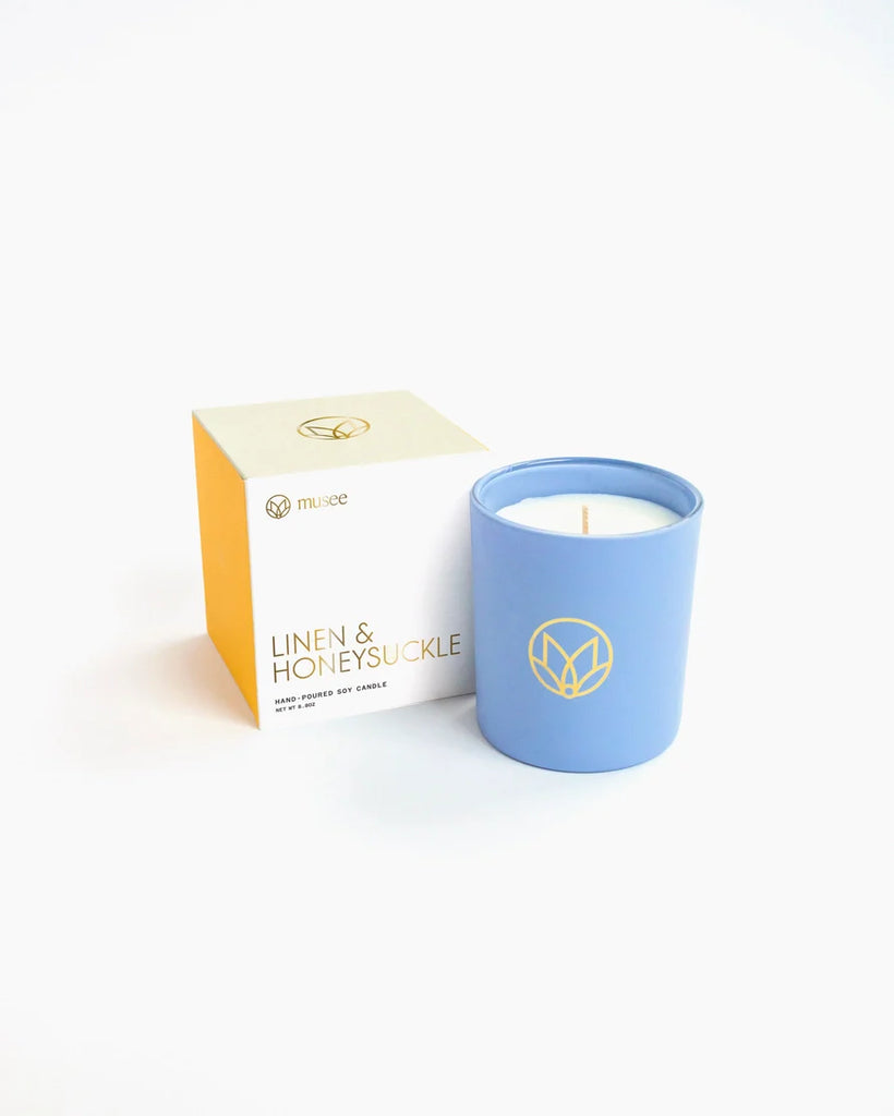 Linen and Honeysuckle Candle
