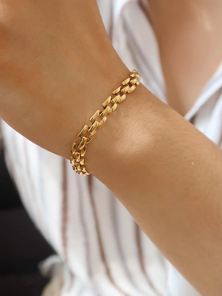 Forte 18K Flat Chain Bracelet