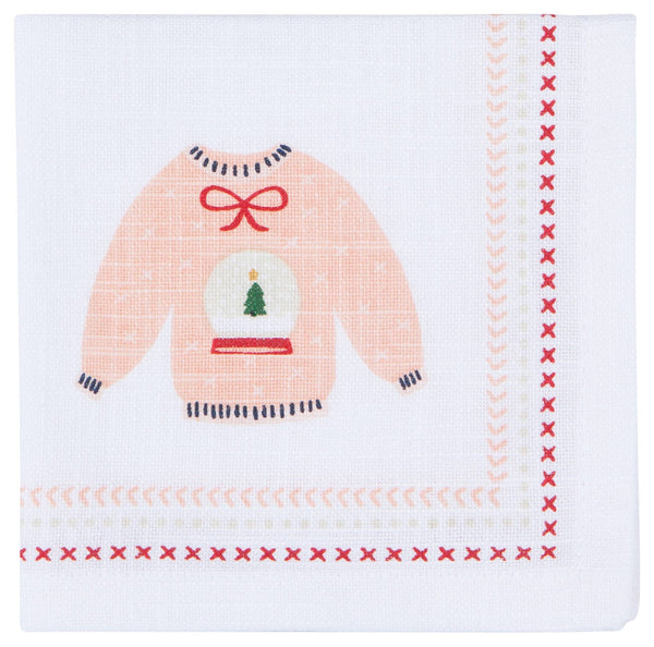 Ugly Christmas Sweaters Cocktail Napkins - Set of 4