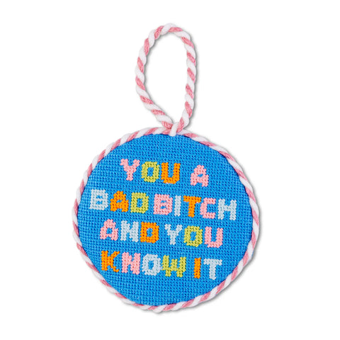 Needlepoint Ornament - Bad Bitch (Copy)