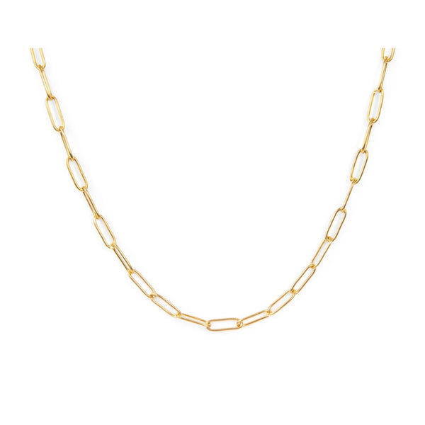 Paperclip Classic Gold Necklace