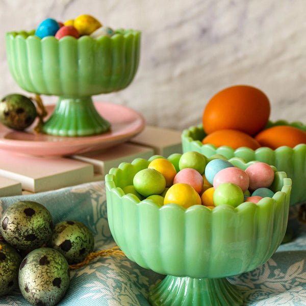 Jadeite Glass Sundae Dish