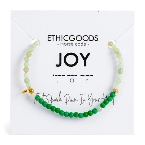 Morse Code Bracelet 3mm - Joy