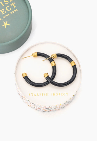 Radiate Hope Hoops - Black
