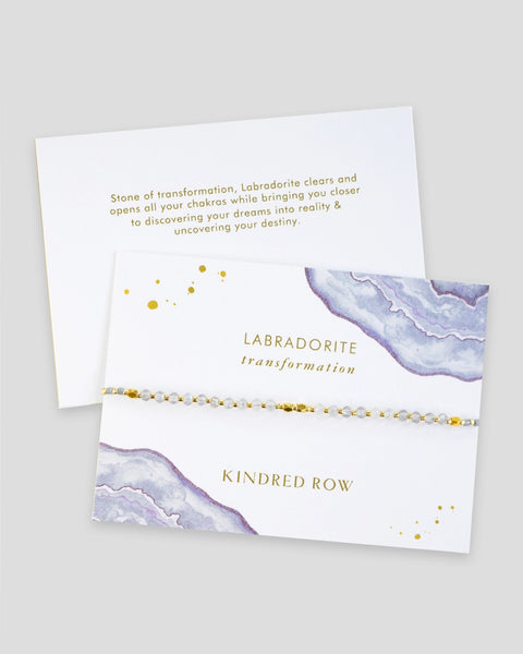 Healing Gemstone Stacking Bracelet - Labradorite