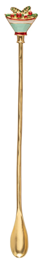 9" Zinc Alloy Cocktail Spoon - Berry Martini