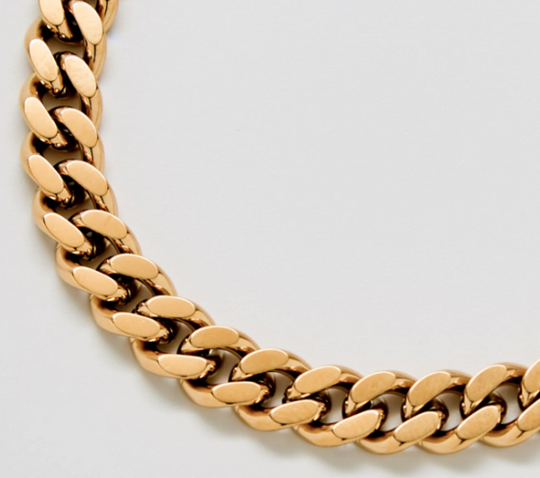 Gold Curb Chain Bracelet