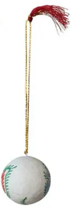 Paper Mache Ornaments w/ Tassel - #2