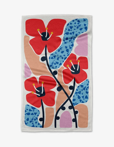 **FREE GIFT with $75 Purchase** Dizzy Poppies Tea Towel