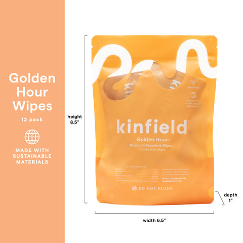 Golden Hour Wipes - Natural Mosquito Repellent