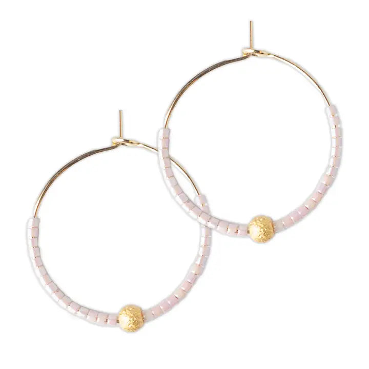 Sprinkle Hoop Earring - Champagne