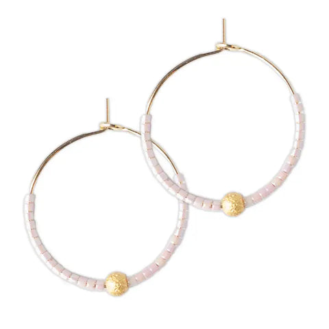 Sprinkle Hoop Earring - Champagne