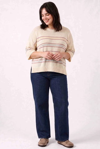 Saylor Sweater - Vanilla Stripe
