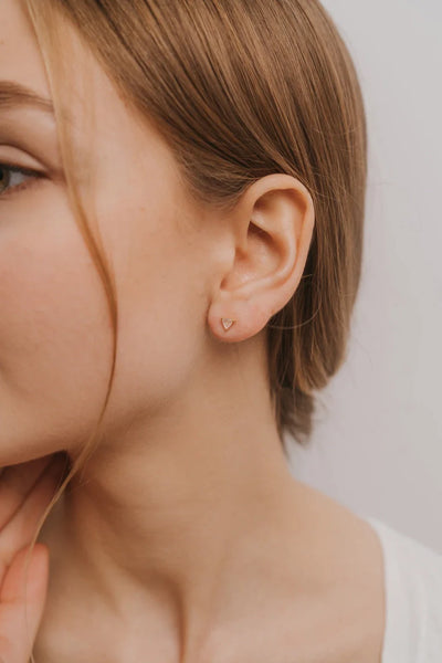 Mini Energy Gem Earring - Rose Quartz