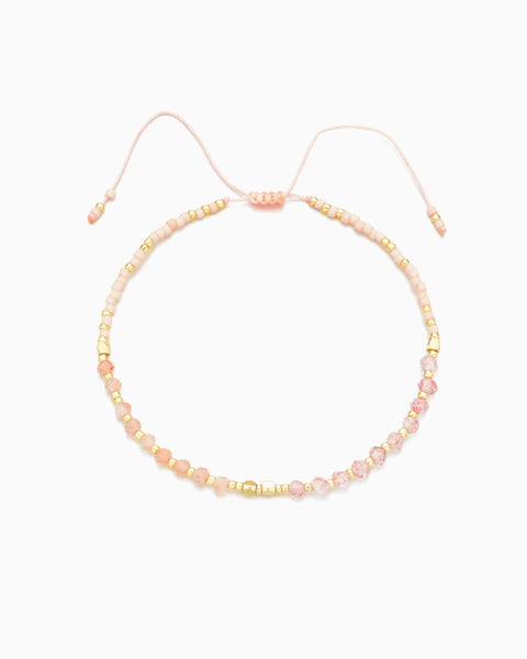 Healing Gemstone Stacking Bracelet - Rose Quartz