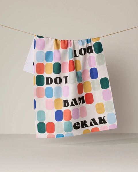 Mahjong Tile Talk Tea Towel