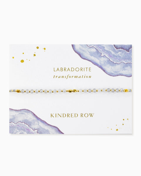 Healing Gemstone Stacking Bracelet - Labradorite