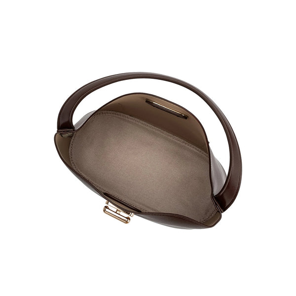 Phaedra Vegan Leather Shoulder Bag - Espresso