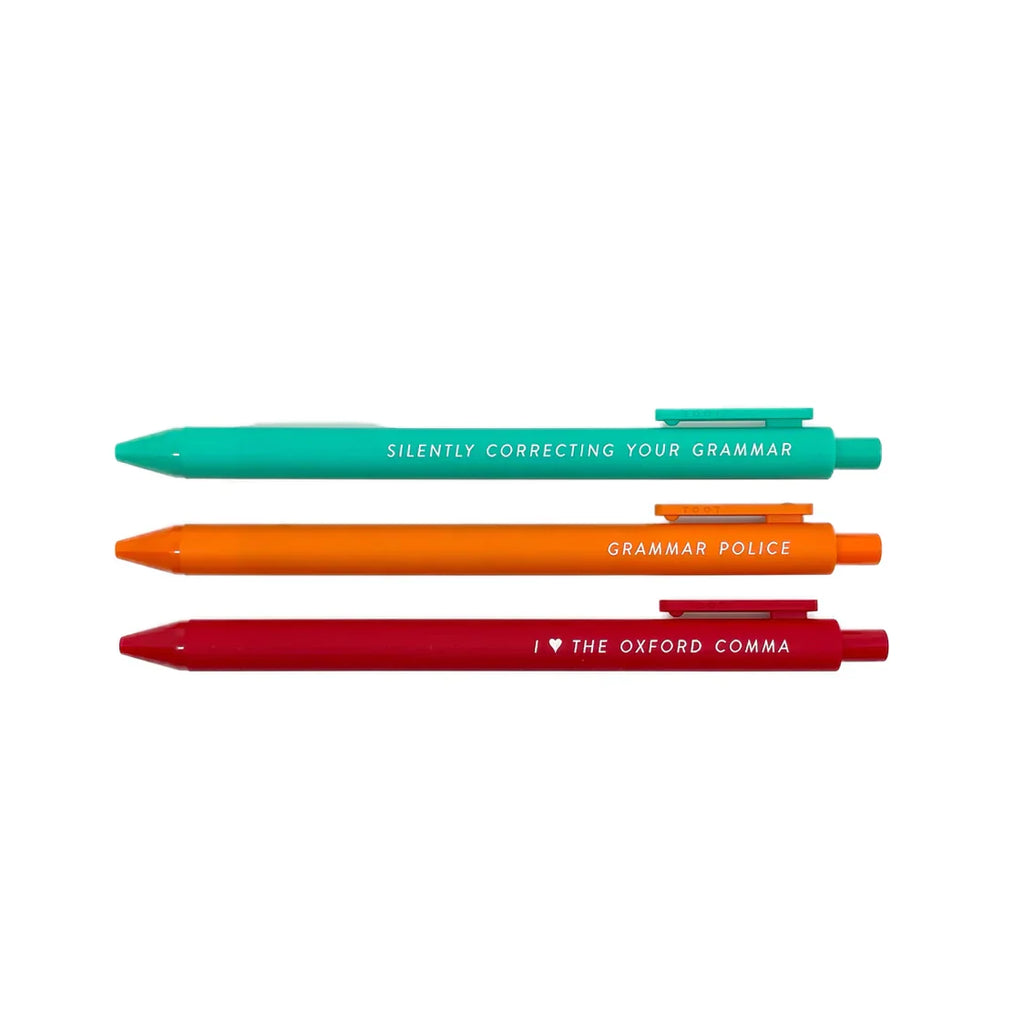 Grammar Police Pen Set