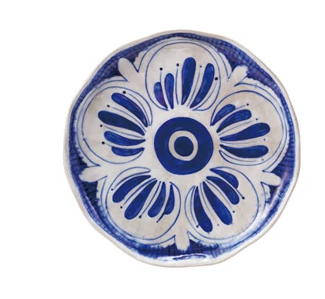 Hand-Painted Stoneware Plate - Pattern #3