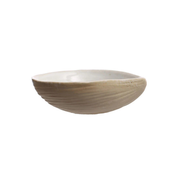 Stoneware Clam Shell Dish