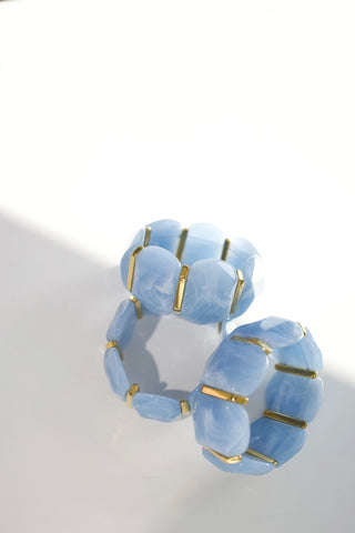 Emma Stretch Bracelet - Light Blue