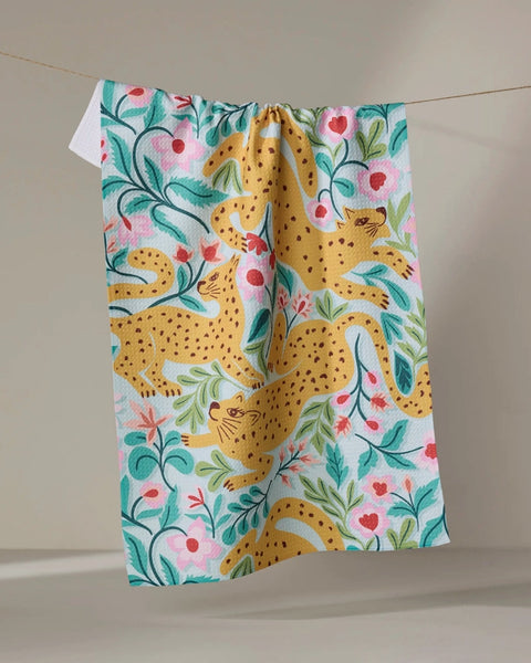 Cheetah Haven Tea Towel