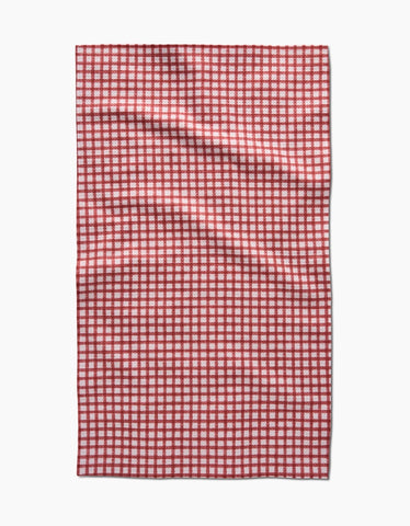 Fireside Plaid Red Tea Towel