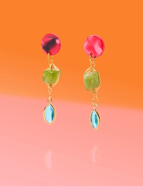 Good Fortune Jade Glam Dangles