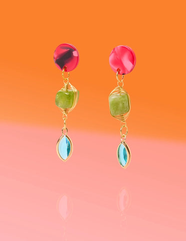 Good Fortune Jade Glam Dangles