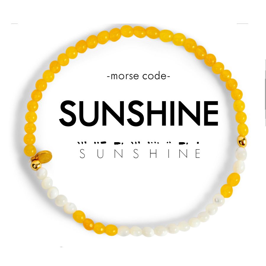 Morse Code Bracelet - Sunshine