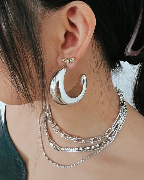 Enoch Silver Earrings - Large