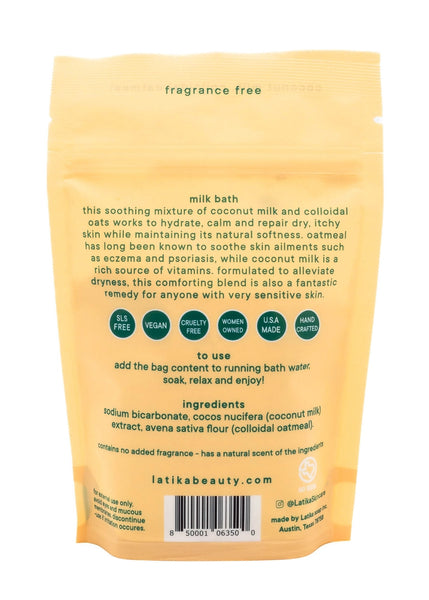 Vegan Milk Bath Soak - Fragrance-Free