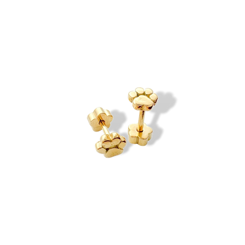 Paw Prints Tiny Stud Kids Earrings