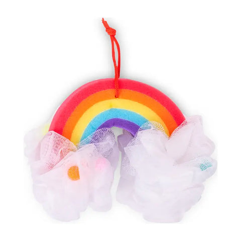 Rainbow Bath Pouf & Sponge