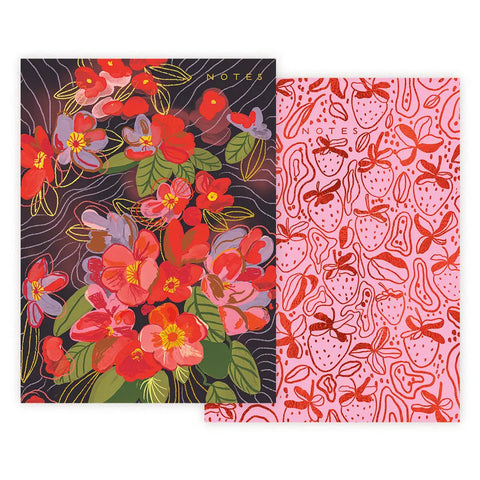 Night Flowers Notebook Set